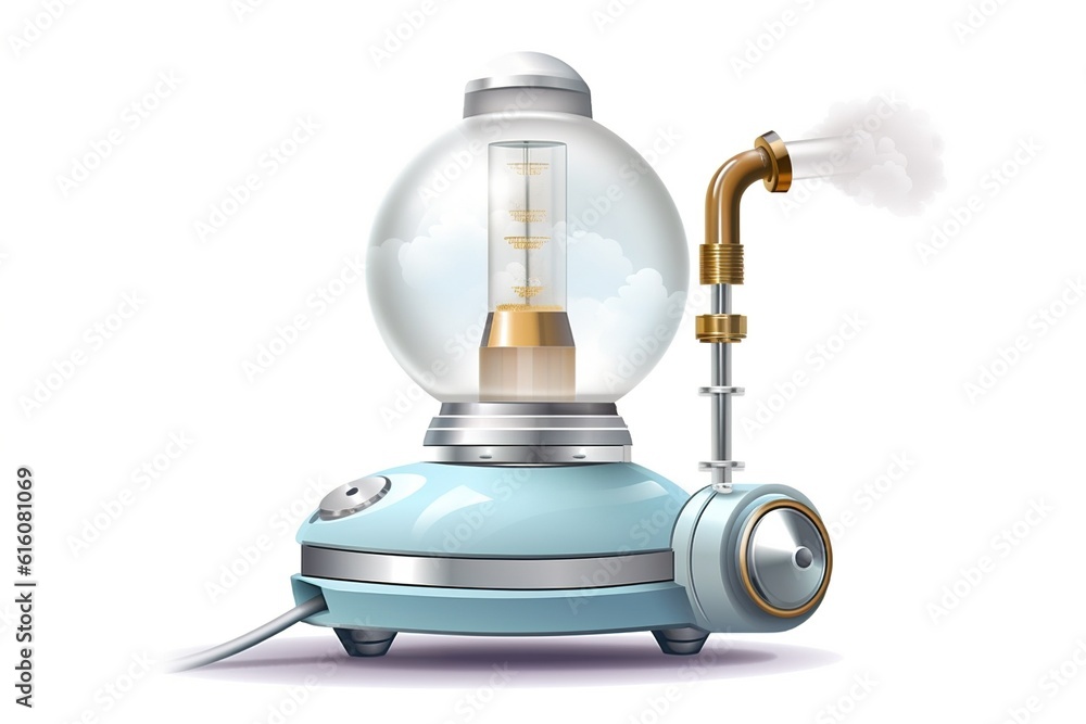 Poster vaporizer isolated on white background. generated by ai.