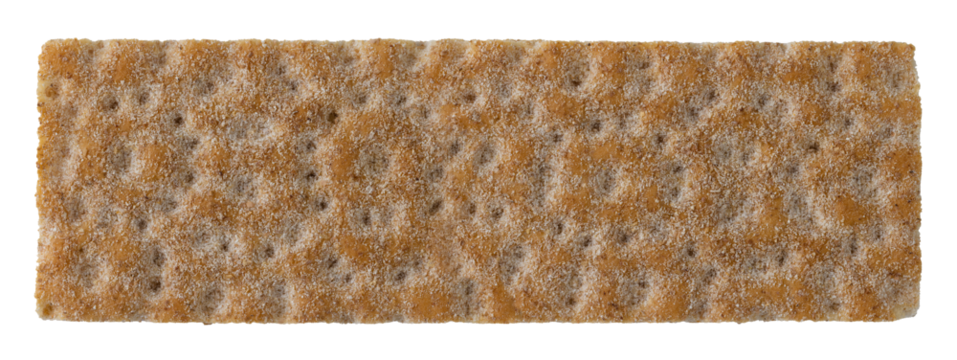 Stack of crackers or diet fit loaves isolated on white background. With clipping path. Full depth of field. Focus stacking