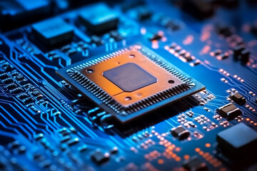 Computer micro chip with motherboard technology