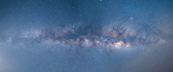 Panorama The sky, The Stars, the twinkling stars of the Milky Way solar system, visible to naked...