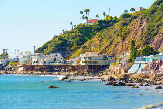 Coastal Living at its Finest: Waterfront Stilt Houses on Malibu Beach