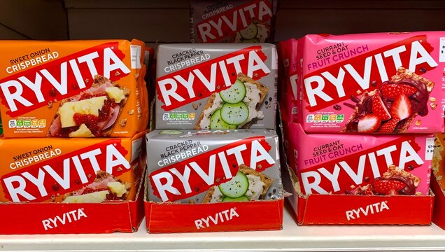 Ryvita Dark Rye Crispbread 250g – Pack Of 2, Healthy Baking & Dessert Syrup