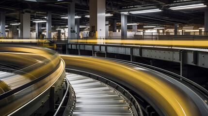 conveyor belt conveyor - AI-Generated	