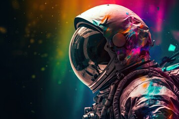 Abstract image of cosmonaut.
Generative AI