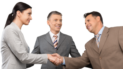 Two Business People Shaking Hands