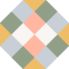 Geometric pattern. Simple aesthetic shape ornament. Modern abstract bauhaus seamless background. Square grid lines vector art. Neo geo poster. Shape geometry decorative wallpaper.