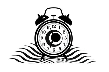black alarm clock
