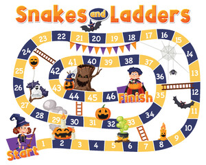 Snakes and Ladders Game Template