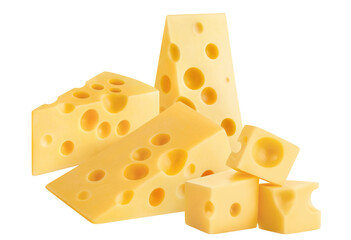Delicious cheese cut out