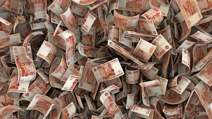Full screen money currency background finance illustration rubel