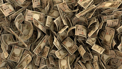  Full screen money currency background finance illustration Yen.