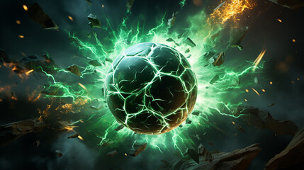 stylish conceptual digital soccer design Generative AI