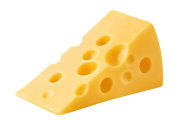 Piece of delicious cheese cut out