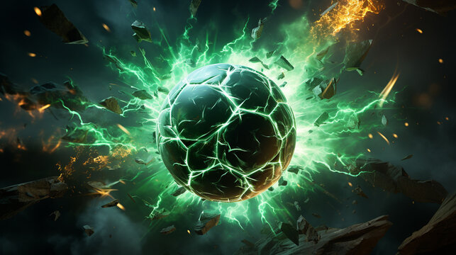 stylish conceptual digital soccer design Generative AI