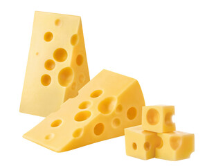 Delicious cheese cut out