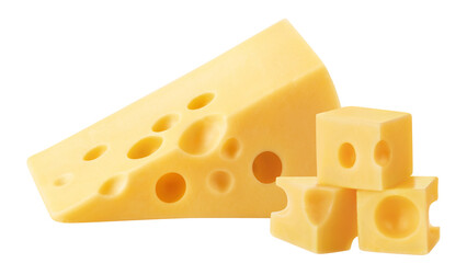 Delicious cheese cut out
