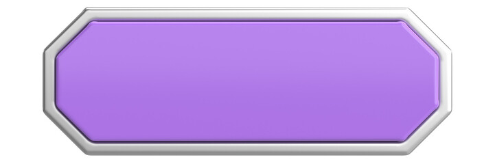 Obraz premium 3D button. Empty button. 3D illustration.