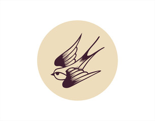 Simple swallow logo design ideas
