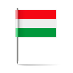 Hungary Flag Map Pin