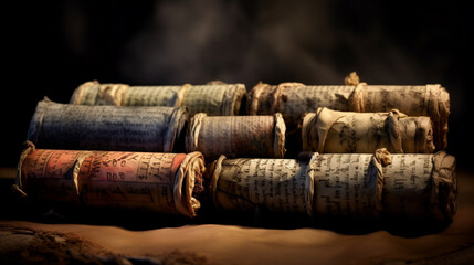 old scrolls, AI-generated