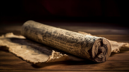 old scrolls, AI-generated