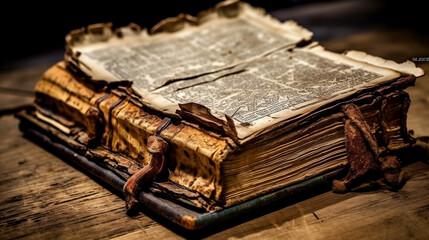 old book, AI-generated