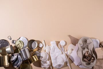 Reduce, reuse, recycle zero waste concept