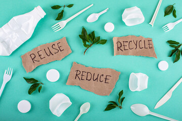 Reuse, reduce, recycle concept. Zero waste