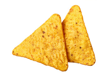 Delicious nachos chips cut out
