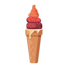 Sweet ice cream cones