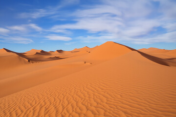 Fototapeta na wymiar Majestic Sands A Breathtaking Portrait of the Desert Landscape