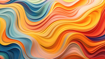 Fototapeta premium Colorful abstract wallpaper with liquid colors, paint and smoke waves, Generated AI 