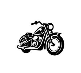 motorcycle in flat style vector illustration