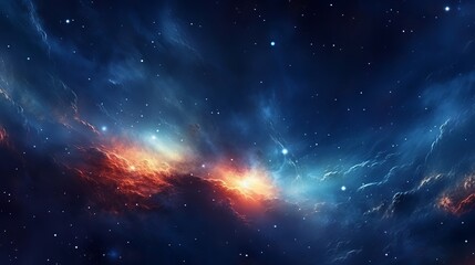 Obraz na płótnie Canvas Star field in deep space many light years far from the Earth Generative AI