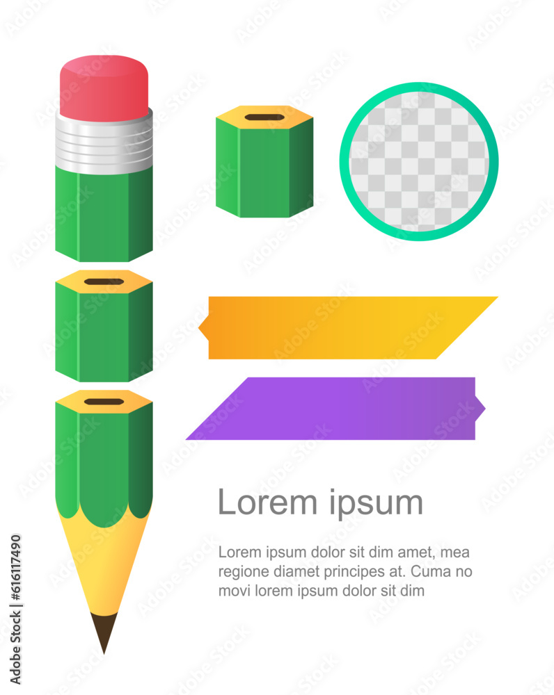 Poster english language school abroad infographic chart design element set. abstract vector symbols for inf