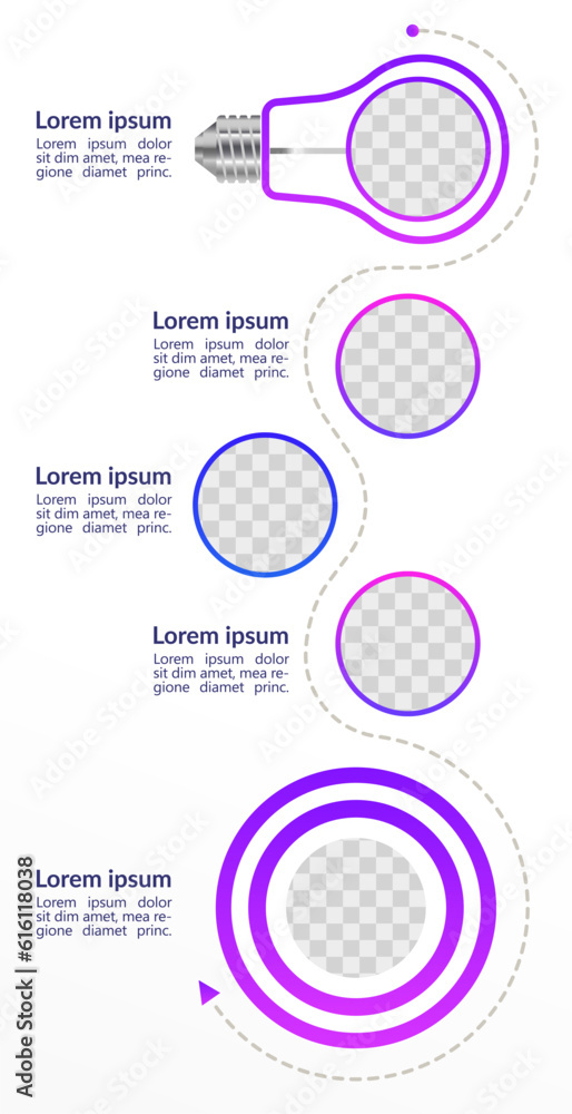 Poster product improvement infographic chart design template. abstract infochart with copy space. instructi
