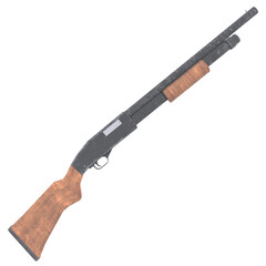 Shotgun isolated weapon