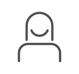 People related icon outline and linear vector.