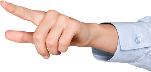 Finger Pressing an Imaginary Button