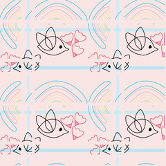 Childish vector illustration vector pattern