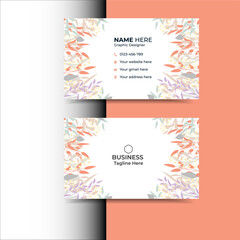 Fototapeta na wymiar Creative business card template design