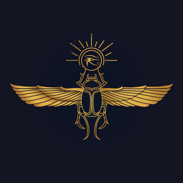 recommend clip art: Egyptian Scarab and Holy Egyptian eye of horus with wings