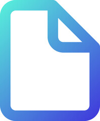 File pixel perfect gradient linear ui icon. Attach document. Send message. Digital information. Line color user interface symbol. Modern style pictogram. Vector isolated outline illustration