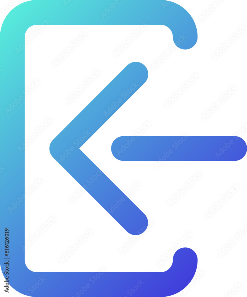 Poster login pixel perfect gradient linear ui icon. enter personal account. private profile. messenger secu