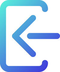 Obraz premium Login pixel perfect gradient linear ui icon. Enter personal account. Private profile. Messenger security. Line color user interface symbol. Modern style pictogram. Vector isolated outline illustration