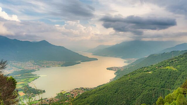 Lake Como , Timelapse into the sunset