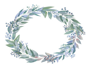 laurel wreath on a white background