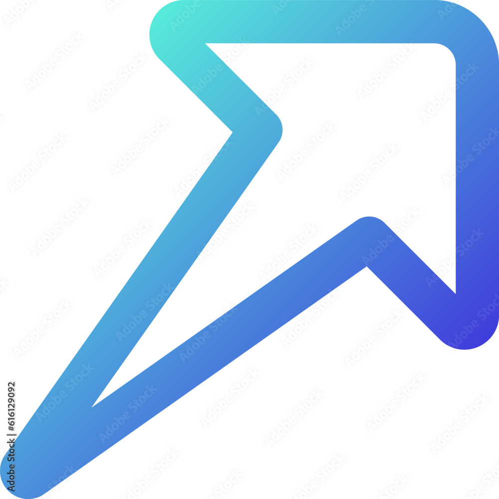 Poster send message pixel perfect gradient linear ui icon. online communication. social media interaction. 