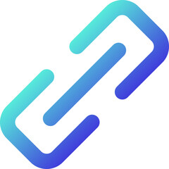 Hyperlink pixel perfect gradient linear ui icon. Website reference. Redirect link. Online communication. Line color user interface symbol. Modern style pictogram. Vector isolated outline illustration