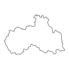 Liberec region administrative unit of the Czech Republic. Vector illustration.